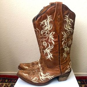 🤎Corral Cross Snip-toe Cowboy Boot🤎